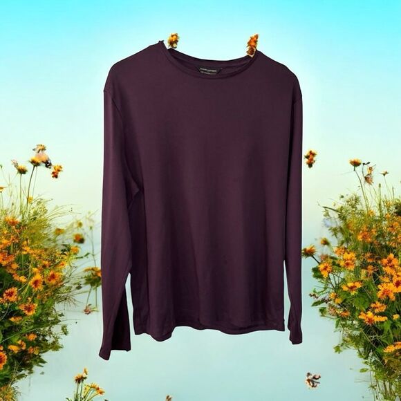 Banana Republic Luxe Touch Performance Shirt in Deep Purple mens XL - Picture 2 of 6